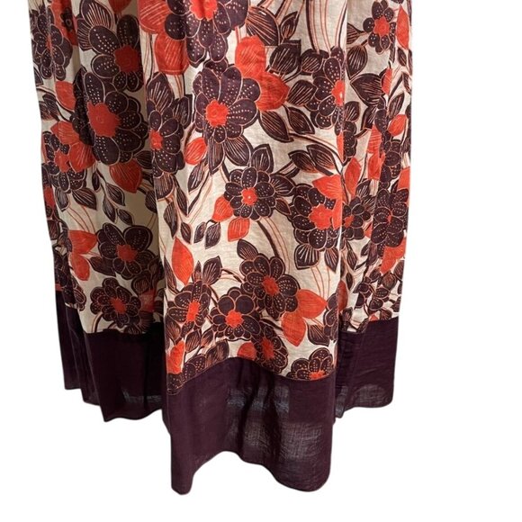 Womens Floral Sundress Spaghetti Straps Empire Waist Size Medium c - Picture 3 of 14